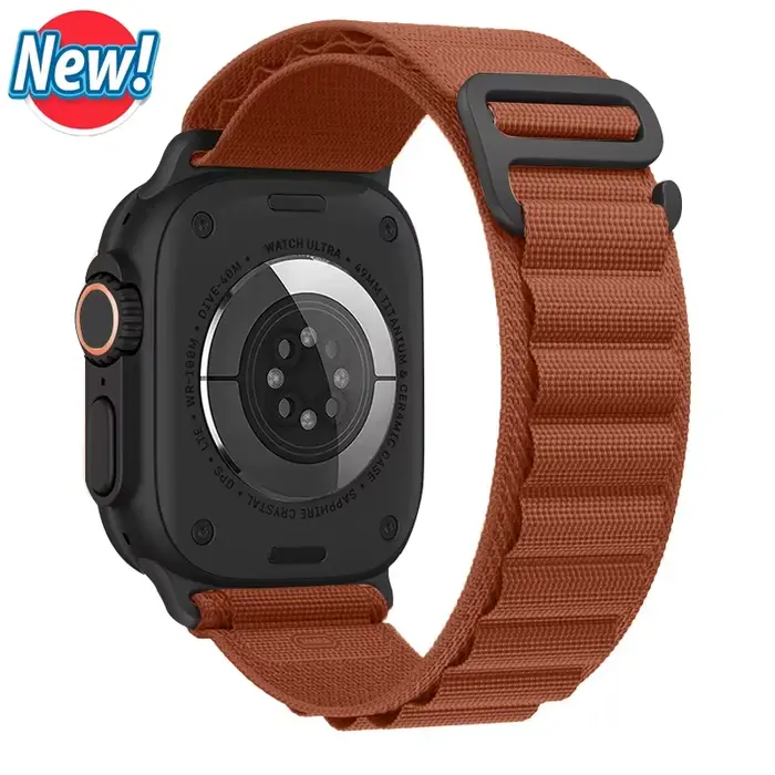 Bracelet Alpine officiel pour Apple Watch ultra 3 2 bandes 49mm 44mm 45mm 46mm 42mm 41mm 40mm correa iWatch série 11 10 9 8 7 6 SE 3