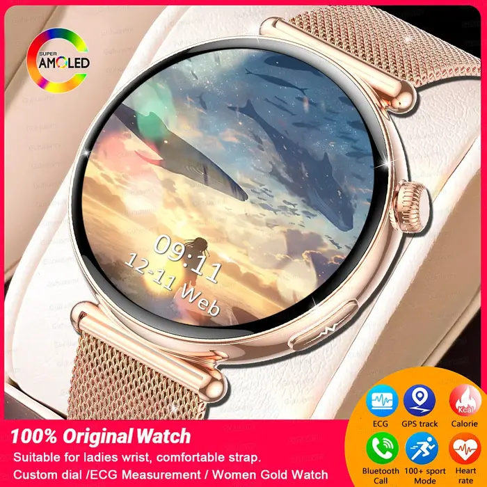 Montre connectée ECG PPG pour femmes