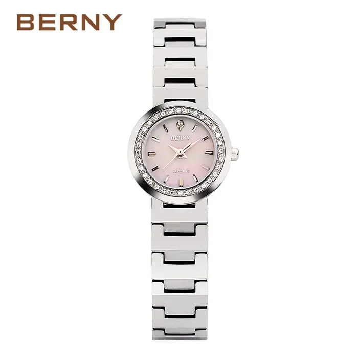 BERNY-Montres-bracelets étanches pour femmes, montre à quartz de luxe pour dames, verre saphir, cade