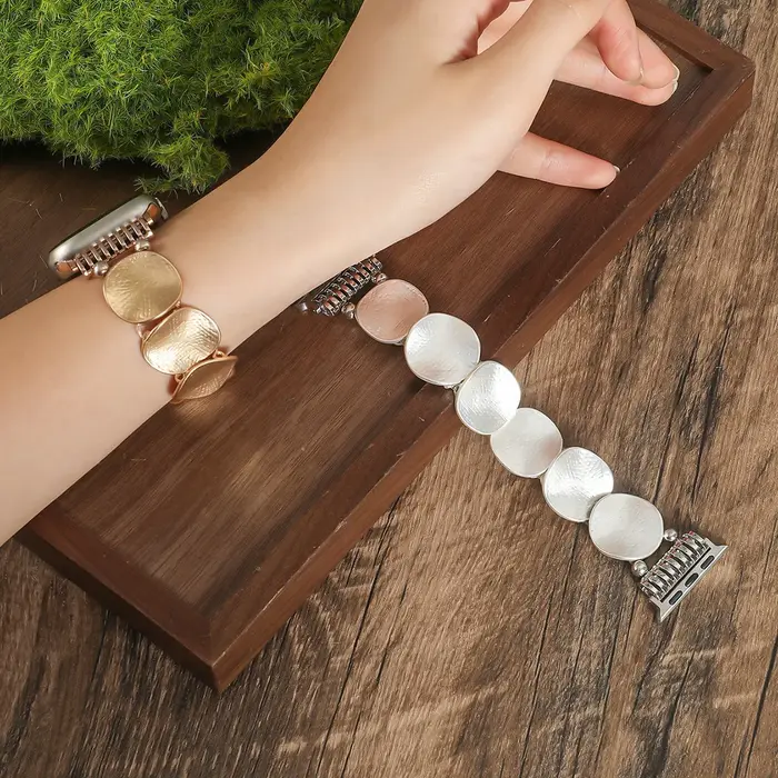Convient pour Apple Watch bracelet élastique en métal