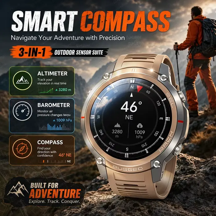 Nouvelle montre connectée GPS intégrée d'extérieur