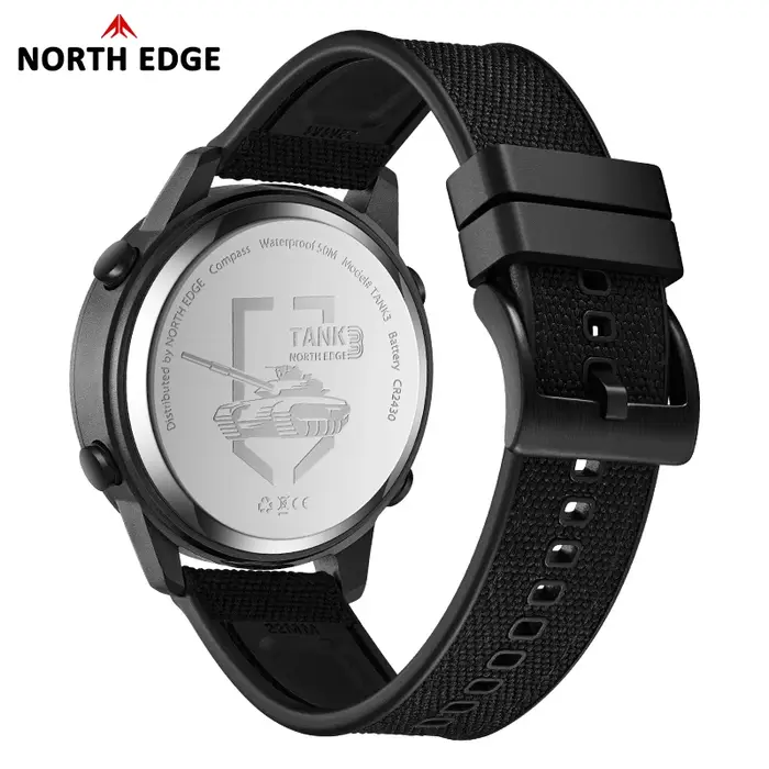 NORTH EDGE montres pour homme TANK 3 Sports de plein air étanche