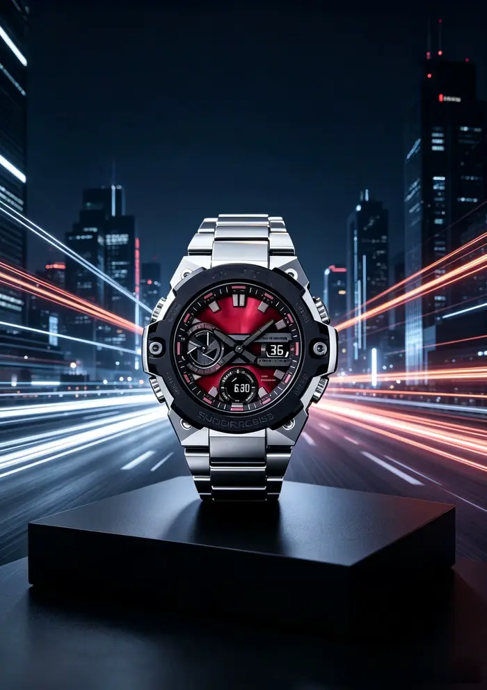 Montre de sport classique multifonction pour homme Steel Heart – Résistante à l'eau et aux chocs – Série Poseidon