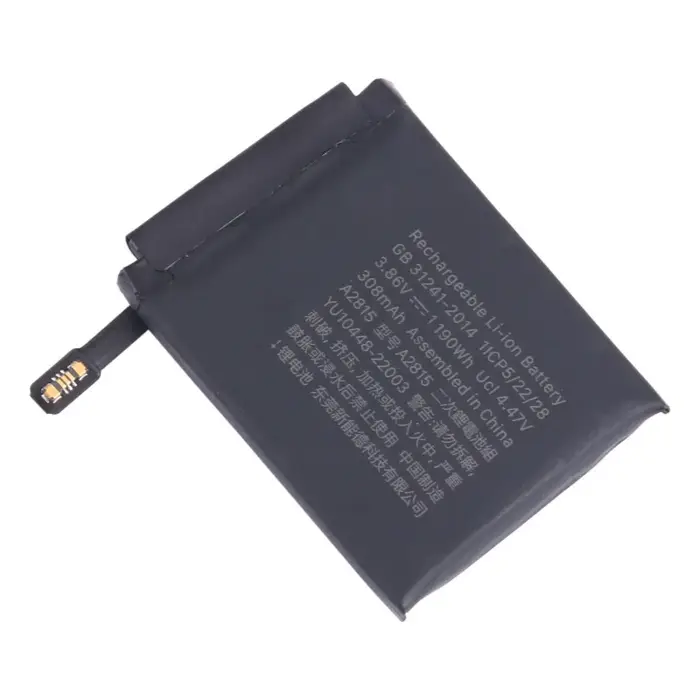 Nouvelle batterie pour Apple Watch série 8 45mm A2815 Batteries de montre intelligente 308mAh
