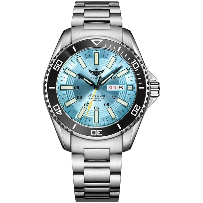YELANG – montre militaire pour homme, accessoire de Sport, de plongée, de luxe, automatique, mécanique, saphir lumineux, étanche à 300M, 44MM
