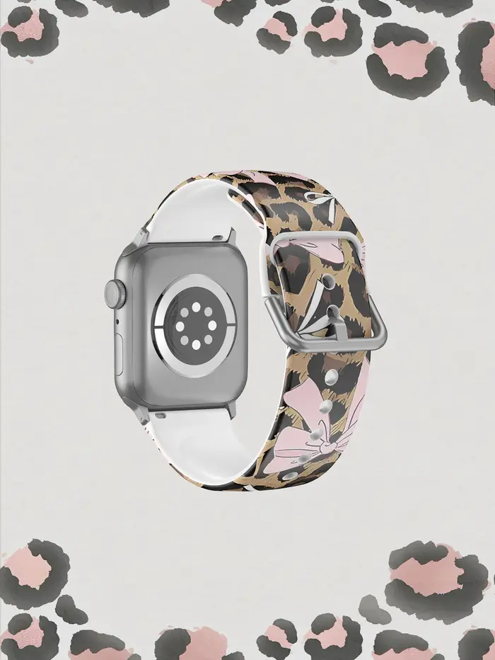 Arc imprimé léopard pour Bracelet de montre Apple 45 mm 44 40 41 38 42mm
