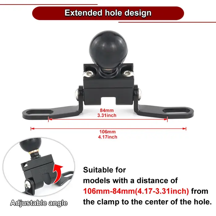 Pince de guidon GPS pour moto