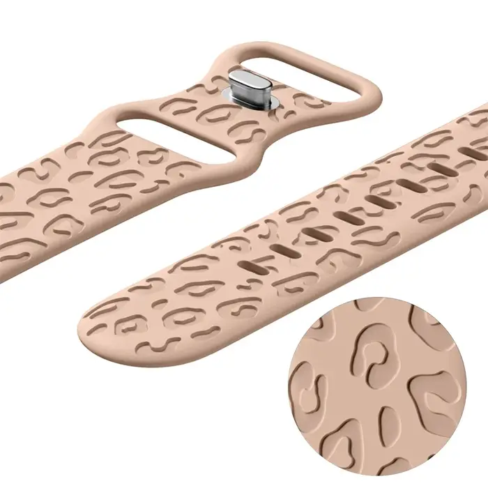 Bracelet léopard gravé pour Apple Watch