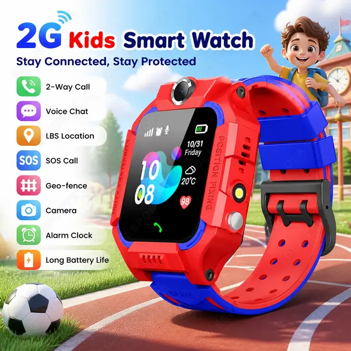 Montre GPS étanche, mini montre intelligente pour enfants, carte SIM 2G, appel, caméra, cadeau d'anniversaire, horloge électronique, nouveau modèle Ht22