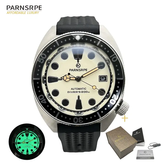 PARNSRPE – montre de luxe pour hommes, personnalisée, pour plongeurs, petite montre mécanique automa