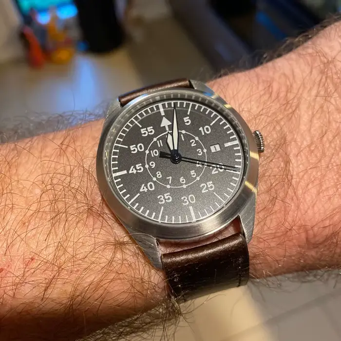 Flieger Montre pilote A Type B aviateur champ automatique Reloj Piloto Relogio Montre-bracelet mécanique Orologio Pilota