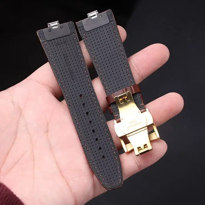 Bracelet de montre en cuir de vache