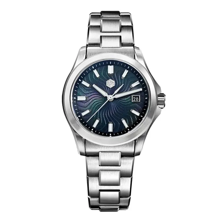 San Martin montre 39mm robe de luxe mis5 9015 montres mécaniques automatiques pour hommes avec vadrouille Guilloche 100m étanche SN0150