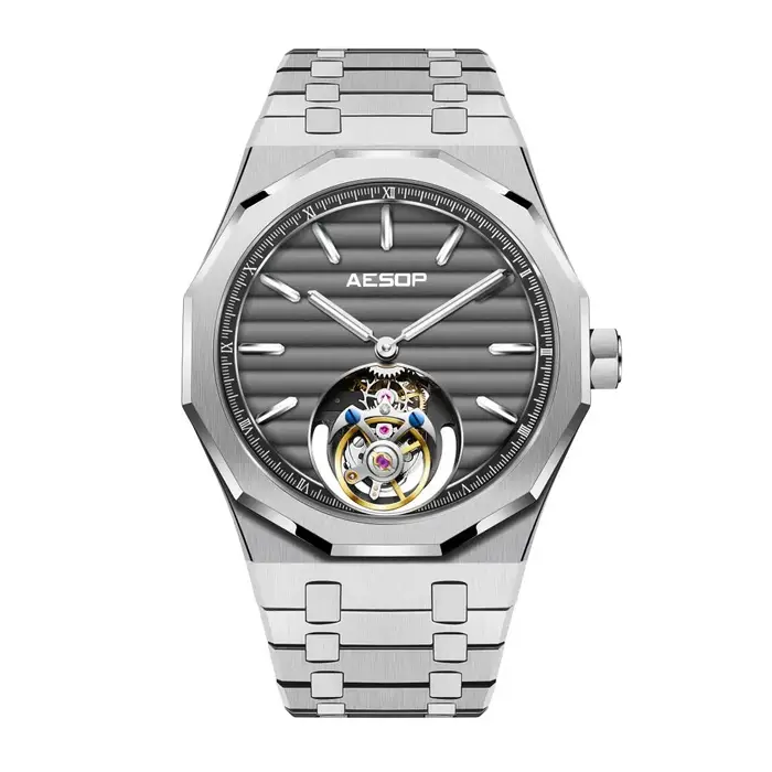 AESOP Flying Tourbillon mécanique squelette montre pour homme montres de luxe étanche