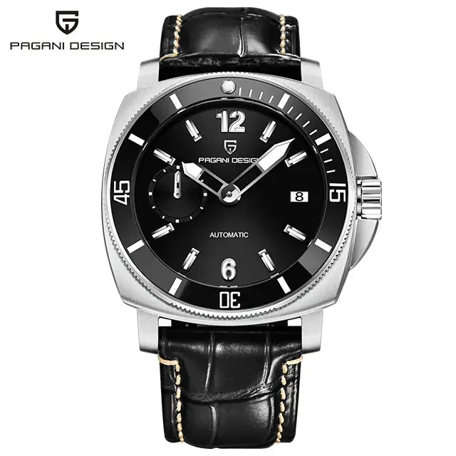 PAGANI DESIGN 43mm montre-bracelet mécanique lunette en céramique montre pour hommes haut de gamme 100M étanche montres automatiques Relogio Masculino