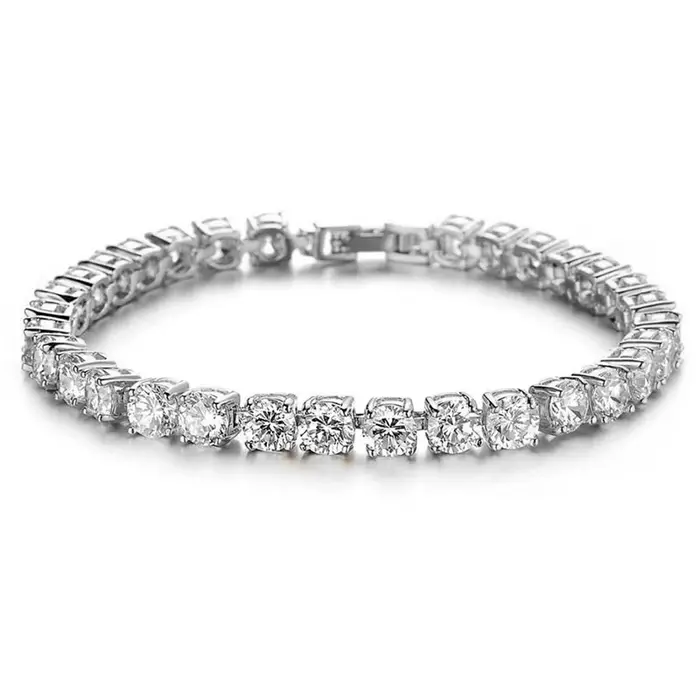 Bracelet de Tennis hip hop en zircone cubique pour hommes