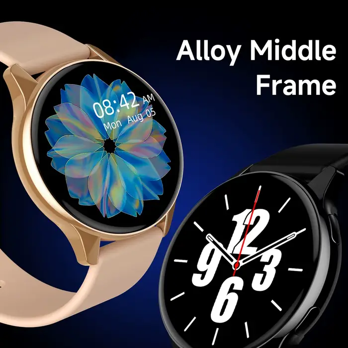 Montre intelligente HD écran tactile fréquence cardiaque sommeil BP surveillance de la santé pour téléphone Android et IOS BT appel Sport Smartwatch pour hommes femmes