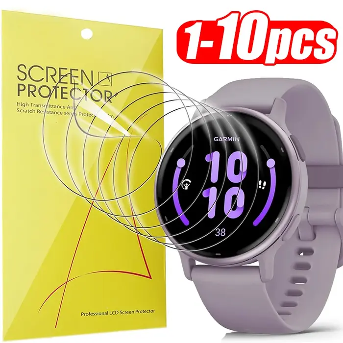 Film de protection complet souple et transparent pour montre de sport Garmin Vivoactive 5