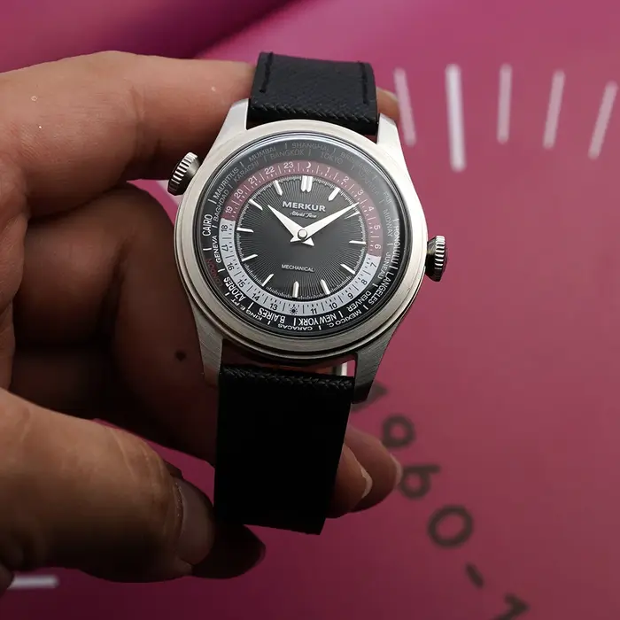 2025 nouveau Merkur double couronne montre universelle rétro manuel montres mécaniques pour hommes m