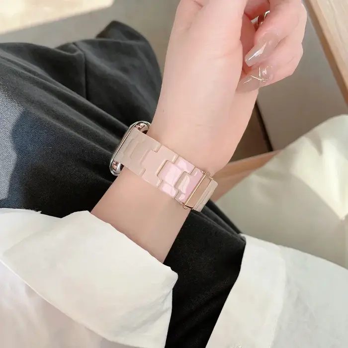 Bracelet en résine pour Apple Watch Ultra 3 2 49mm 42mm 46mm 41 45mm 38mm 40 44mm