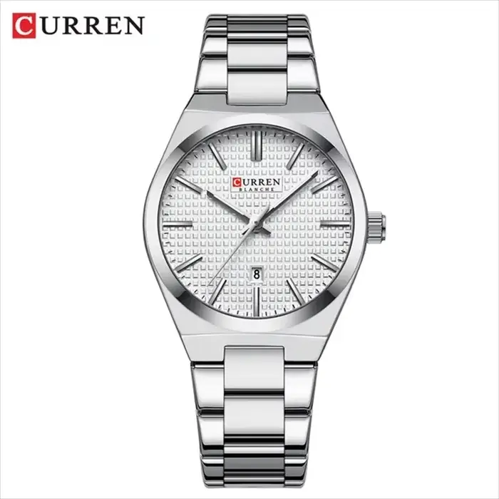 Montre Curren 8439L Luxury Gold Green pour femme, originale, étanche, en acier inoxydable, simple, à