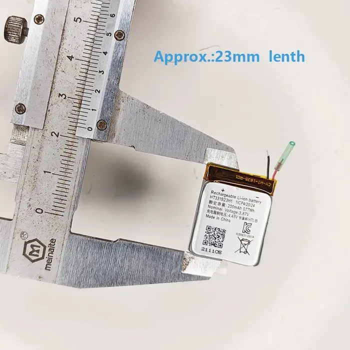 Batterie originale de remplacement 200mAh HT331923H1 331923 3.87V 361-00130-00 pour montre connectée Garmin Vivomove Luxe