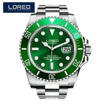 LOREO Original hommes montre d'affaires 20ATM étanche montre-bracelet haut de gamme Sport décontracté mouette