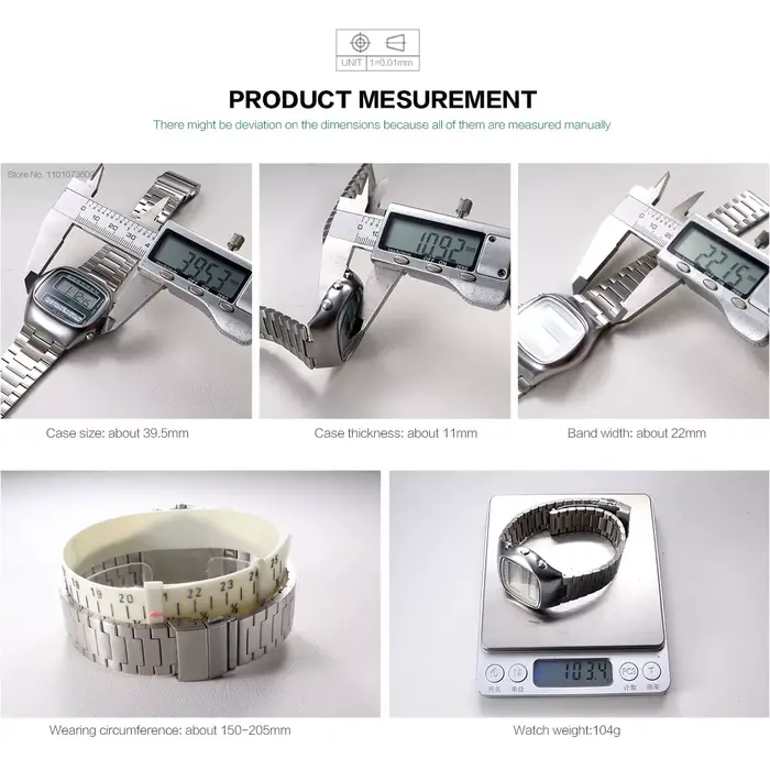 Montre-bracelet numérique rétro unisexe