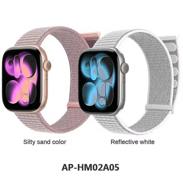 Bracelet en nylon sport pour Apple Watch Ultra 3 2 1 49mm 11 10 42mm 46mm 9 8 7 45mm 41mm
