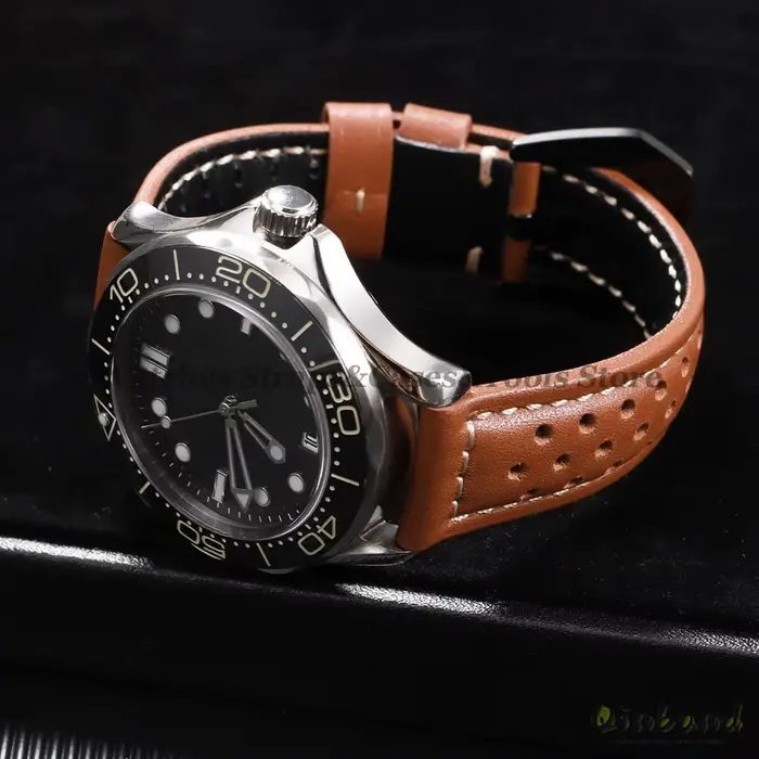 Bracelet de montre en cuir de vache respirant fait à la main 18mm 20mm 22mm 24mm 26mm pour Panerai pour Omega