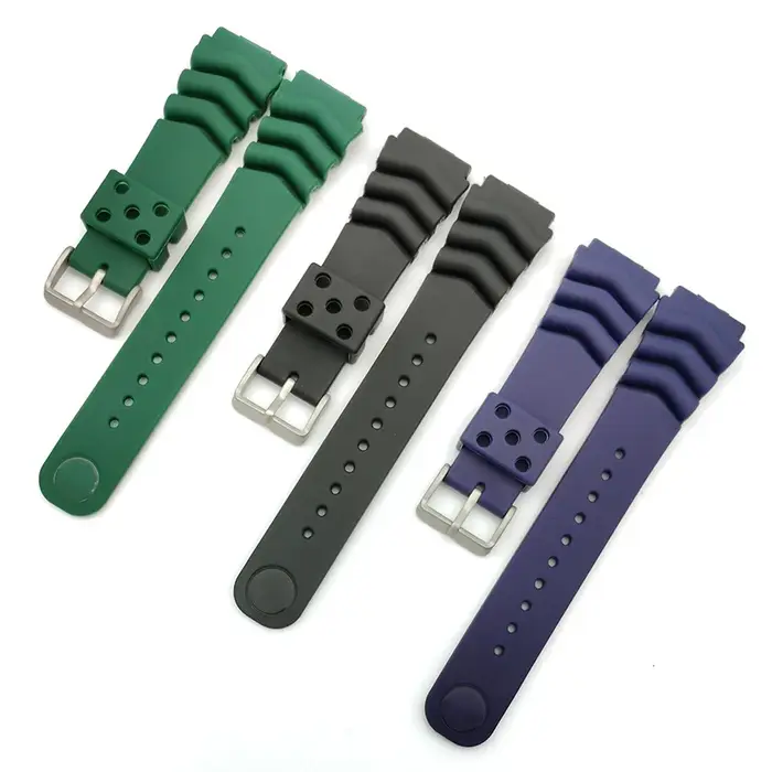 Bracelet de montre en résine de plongée pour Seiko