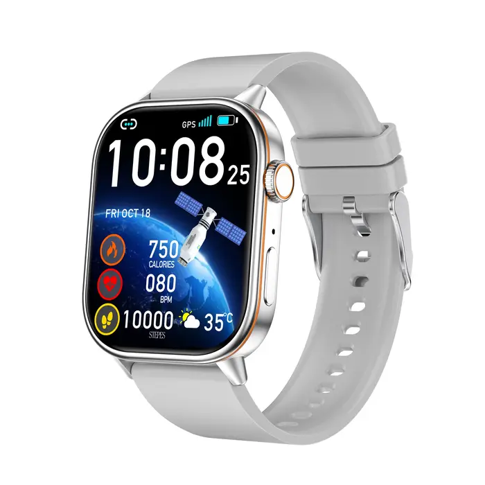 Nouveau Ciberer QX17 GPS montre intelligente Ultra-grand 2.01 ''affichage GPS et Multi GNSS santé et