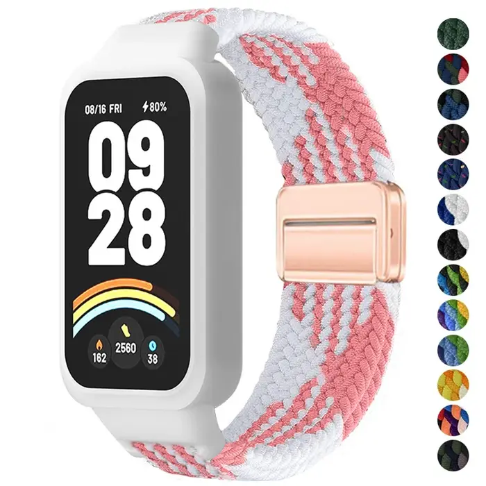 Étui + bracelet tressé pour Xiaomi Smart Mi band 9 8