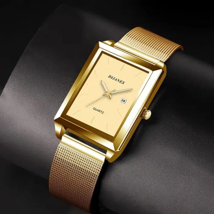 Montres pour femmes, montre à quartz de luxe minimaliste pour femmes et bracelet, article de mode essentiel pour les trajets quotidiens, idée de cadeau pour les vacances