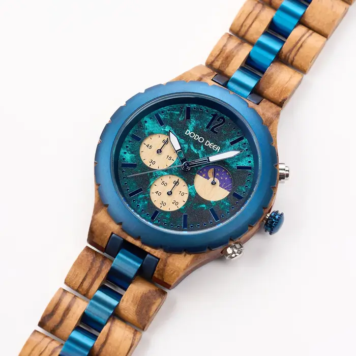 DODO DEER une montre à Quartz en bois pour hommes