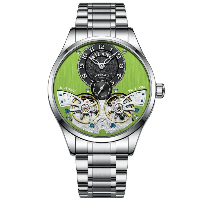 Montre à double tourbillon de luxe pour hommes de la marque AILANG