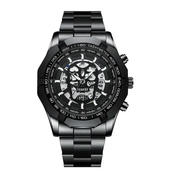 Montre-bracelet en acier inoxydable pour homme
