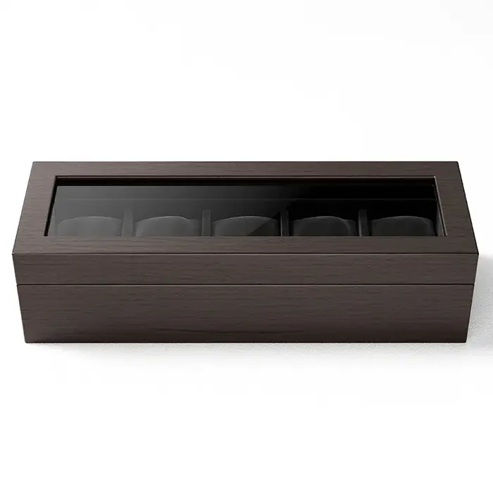 Boîte de rangement en bois pour montres mécaniques pour hommes