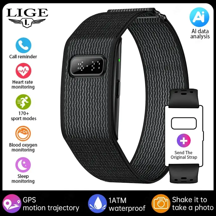Bracelets intelligents LIGE avec écran électronique