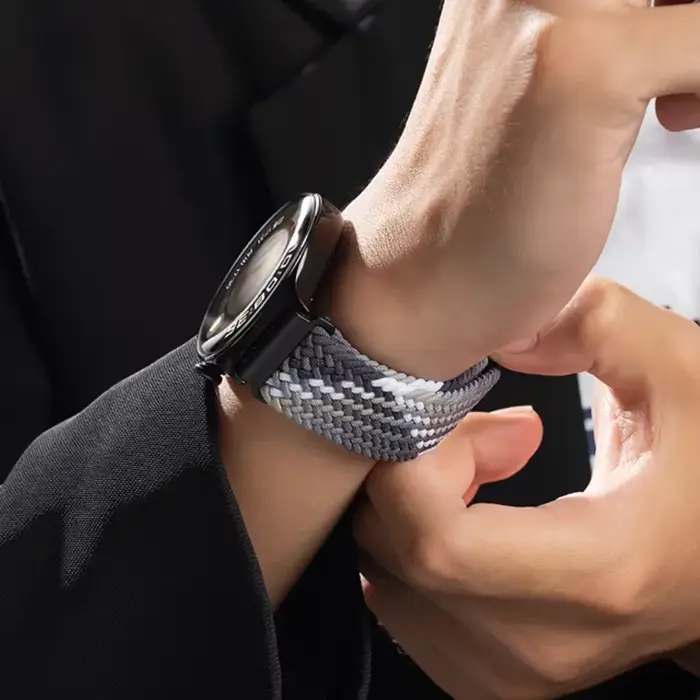 Bracelet magnétique de 22mm pour montre Realme 5, boucle tressée en Nylon pour montre Realme S2 S S Pro/Realme 3 3 Pro 2 2 Pro
