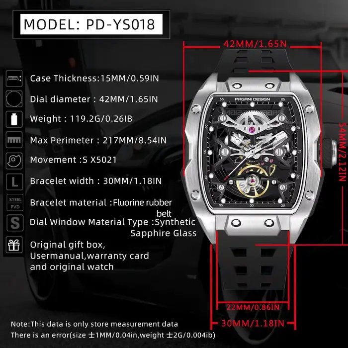 Montre-bracelet mécanique automatique pour homme