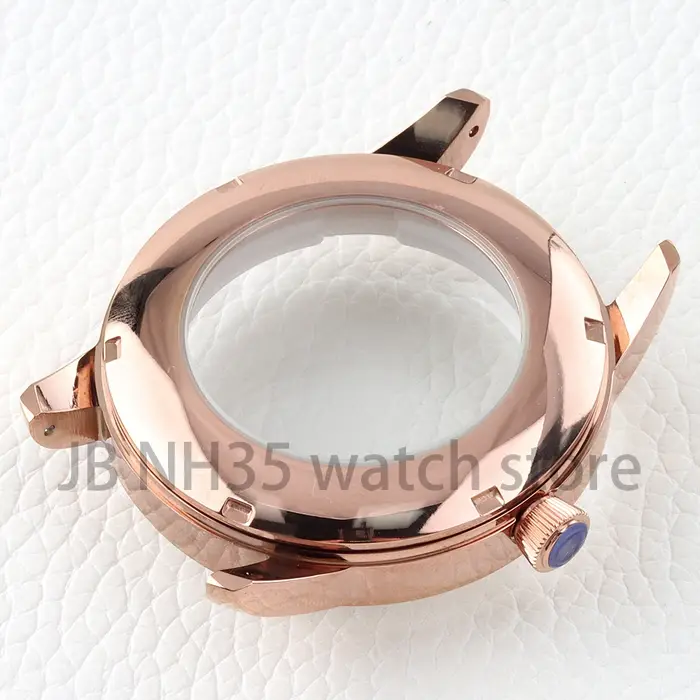 Boîtier de montre NH35 argent/or Rose 40mm