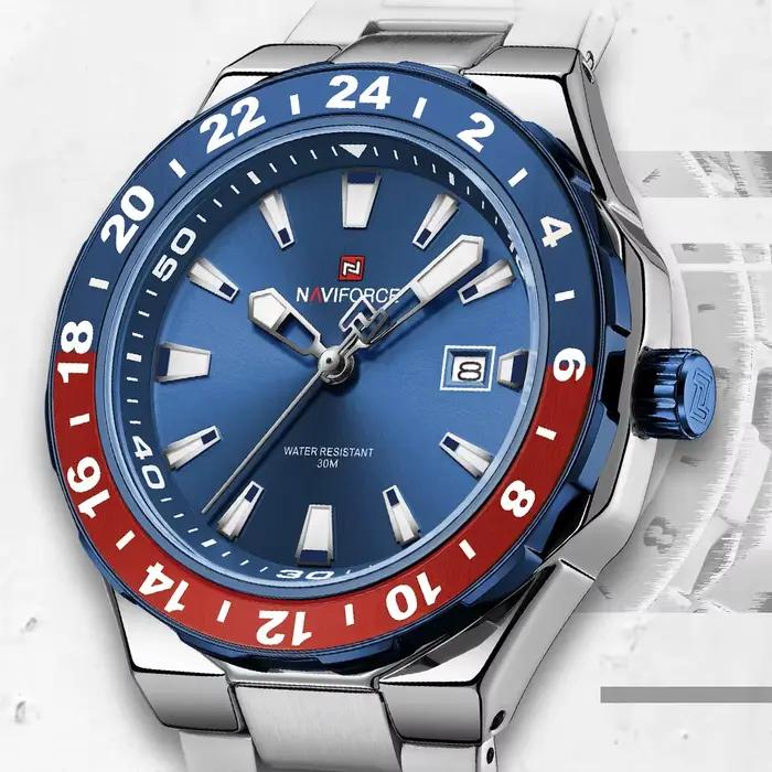 NAVIFOCE montres d'affaires de luxe pour hommes sport étanche horloge à Quartz
