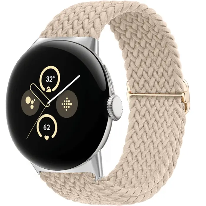 Boucle Solo tressée pour Google pixel 3 4 2 bandes accessoires Smartwatch élastique réglable en Nylon correa bracelet Pixel bracelet de montre