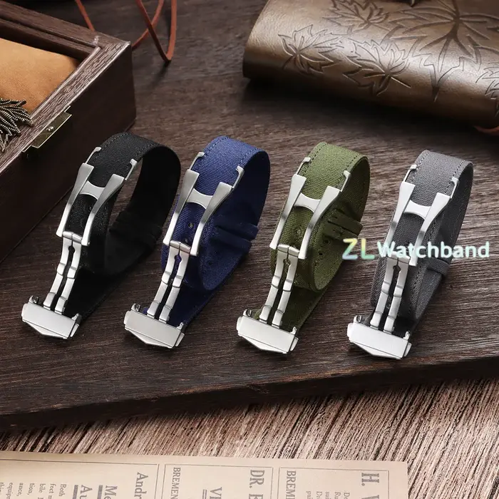 Bracelet de montre en toile de nylon de qualité supérieure pour hommes