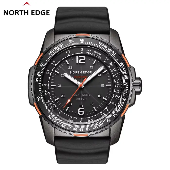 Montre solaire d'extérieur pour hommes