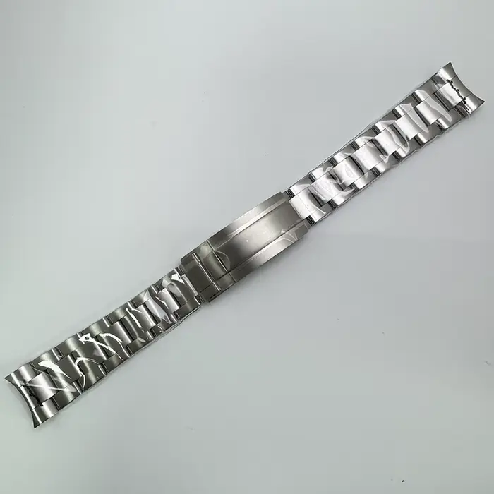 Bracelet Oyster/Jubilee en acier massif argenté