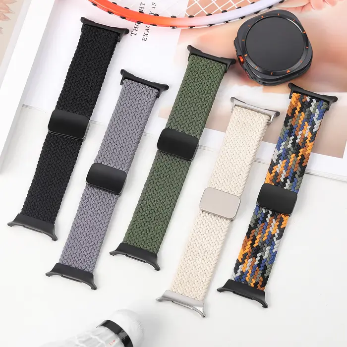 Bracelet magnétique tressé pour Samsung Galaxy Watch Ultra 47 mm