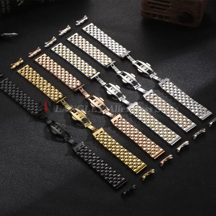 Bracelet de montre en acier inoxydable massif
