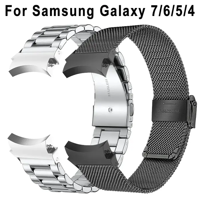 Bracelet en acier sans espaces pour Samsung Galaxy Watch 7 6 5 4 40mm 44mm 5Pro 45mm